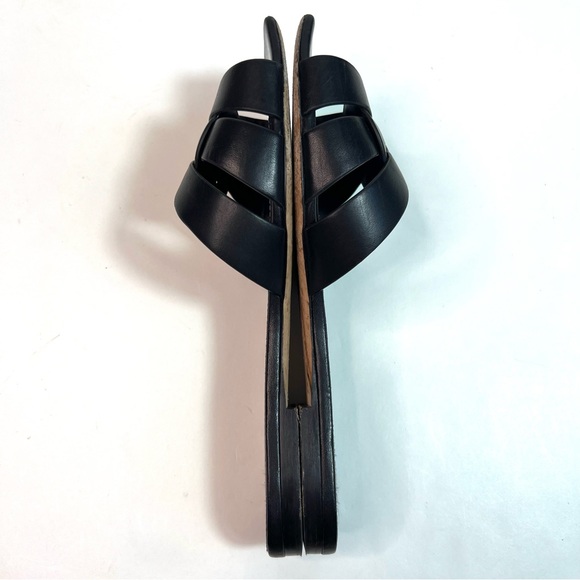 SAINT LAURENT Tribute Woven Leather Sandal Slides Black Size EU 38 - US 8 - Picture 11 of 15
